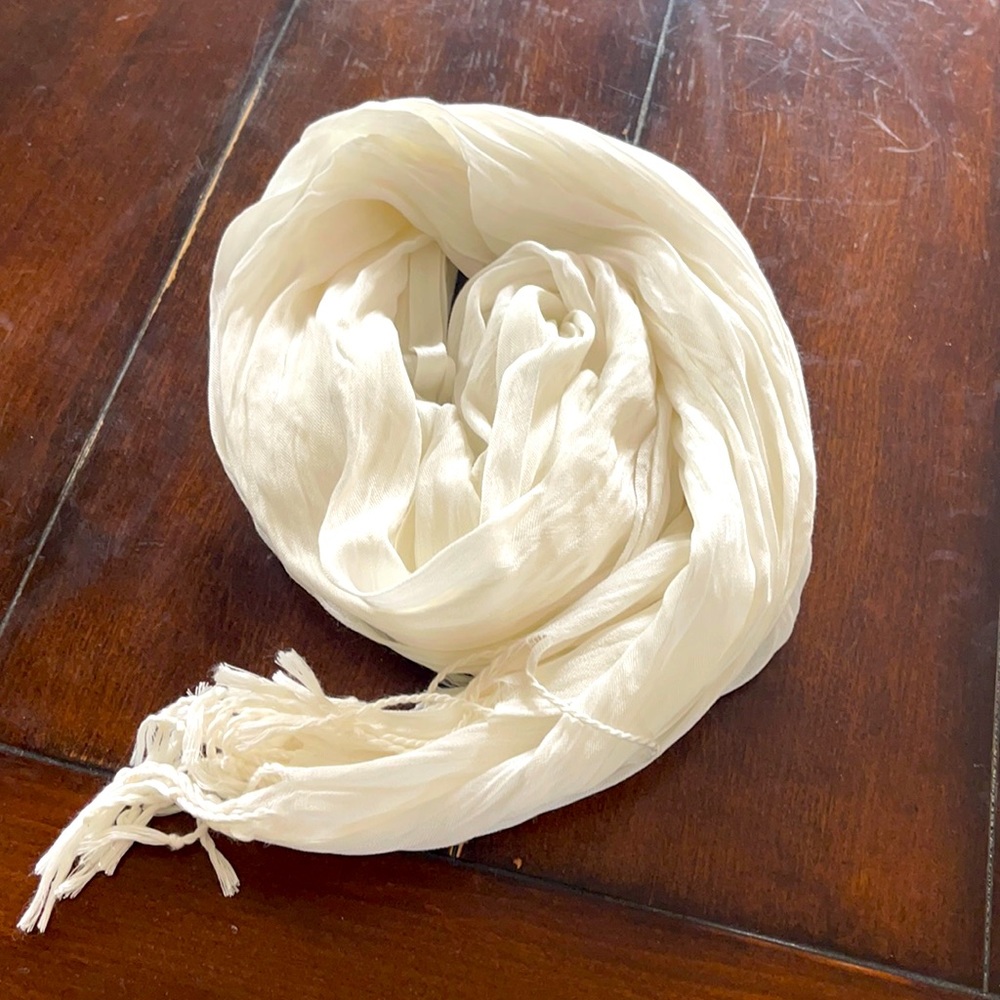 White scarf